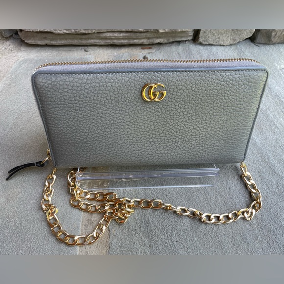 Gucci Marmont Zip Around Wallet/Box/Dustbag/AM Chain - Picture 5 of 15